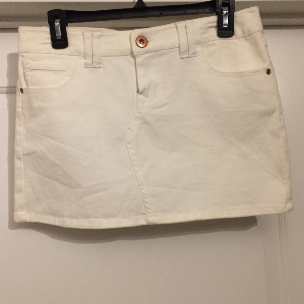 Mini denim skirt